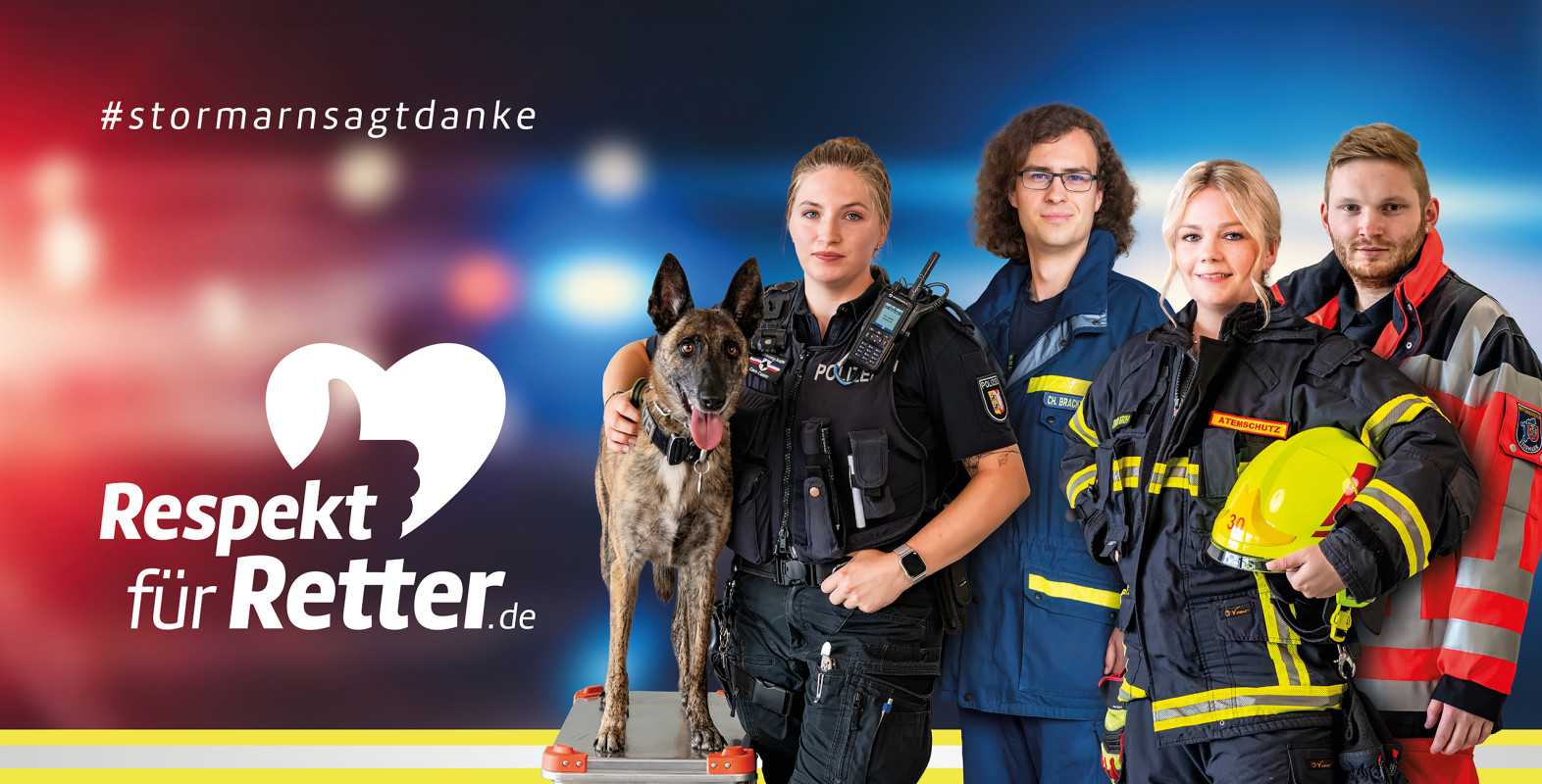 Banner Respekt fuer Retter stormarn