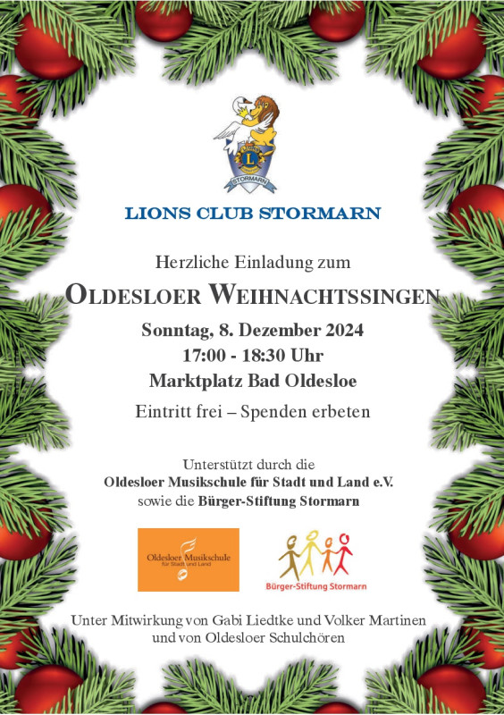 Oldesloer Weihnachtssingen 2024